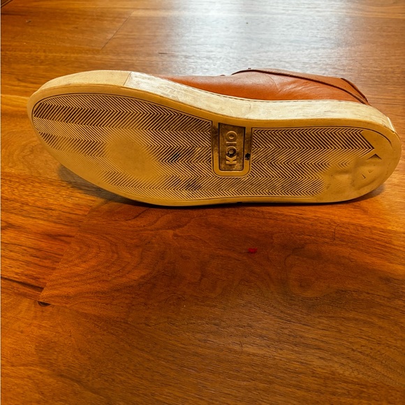 Lightly Used Brown Leather Koio Sneakers 11 Good Condition - Picture 7 of 12